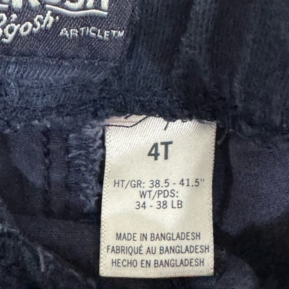 OshKosh B’gosh Navy Shorts 4T Elastic Waist Drawstring